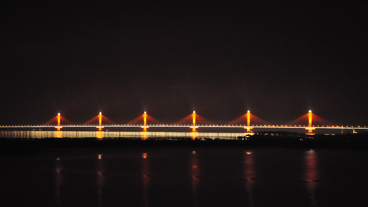 浙江嘉绍大桥夜景亮化项目